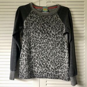C&C California Leopard Print Sweatshirt - Gray - XS